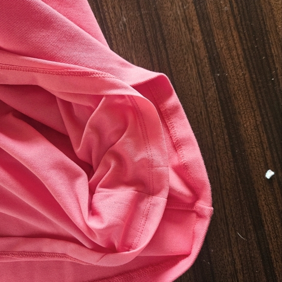 Ann Taylor Midi Flare Dress Salmon Knit Short Sleeve Round Neck Sz 4 PETITE NWT - Picture 14 of 15